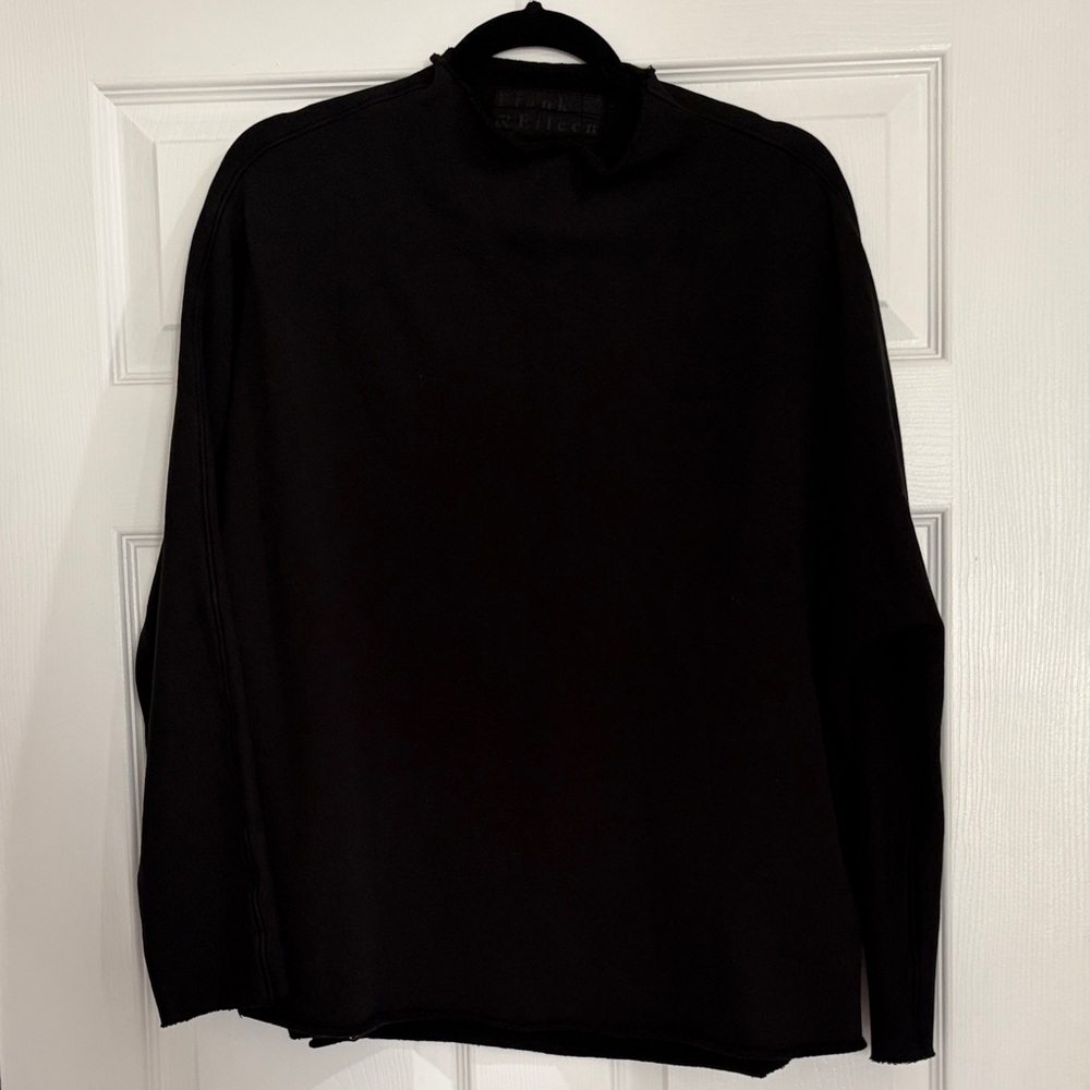 Frank & Eileen Mock Neck Sweatshirt - Black